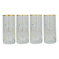 Набор стаканов для шотов CreativeTops Party Wedding Belles, 100 мл, 4 шт.