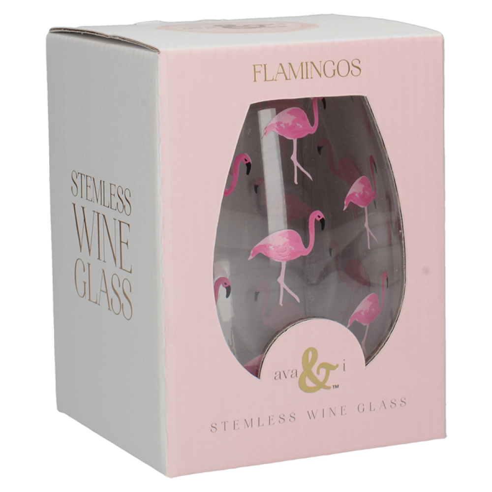 Стакан для вина CreativeTops FAMINGOS, 590 мл