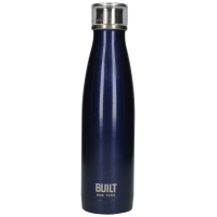Бутылка металлическая Built Midnight Blue, с двойными стенками, синяя, 500 мл
