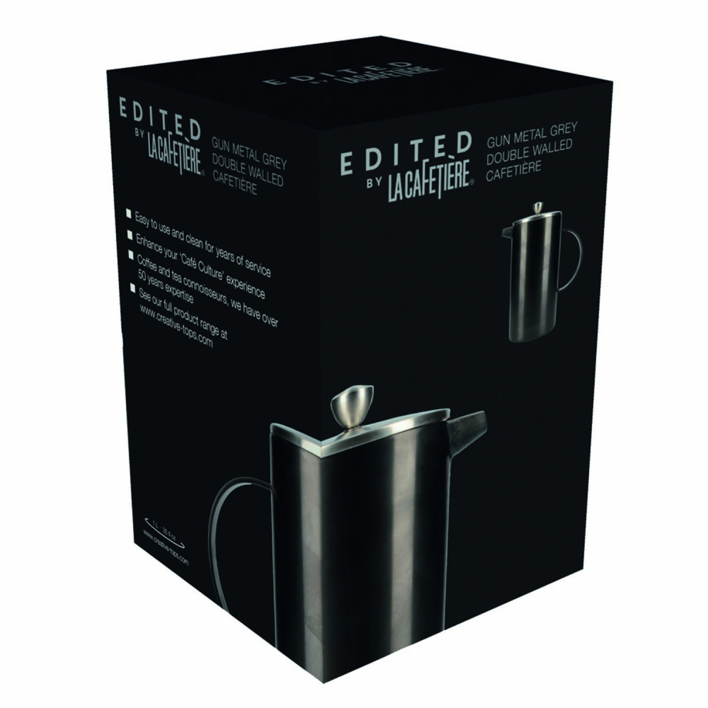 Френч-прес Kitchen Craft LA CAFETIERE, сталевий, 1000 мл