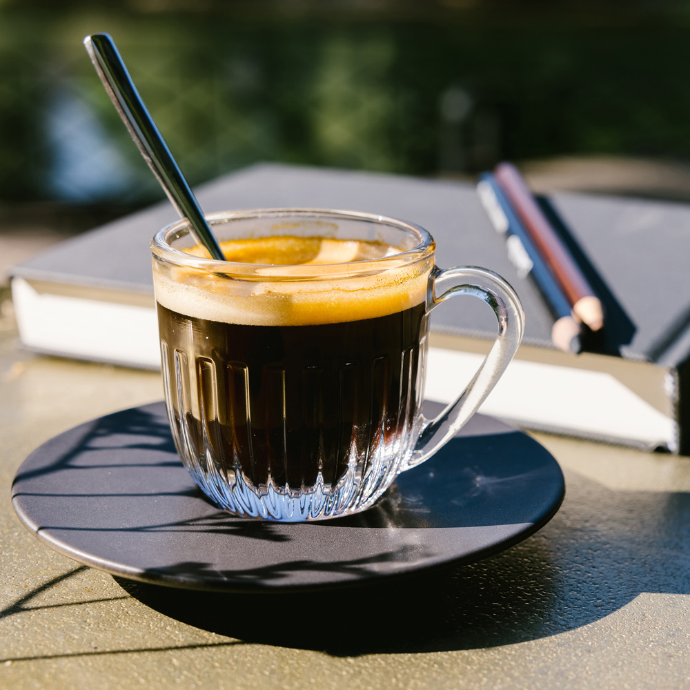 Блюдце для чашки для эспрессо La Rochere OUESSANT ANTHRACITE, керамика, диам. 12 см