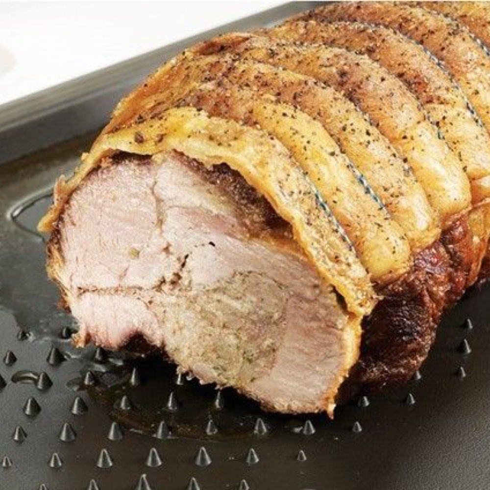 Двухсторонняя разделочная доска с шипами Joseph Joseph Cut And Carve, черная, 37,5 х 29,5 х 2,5 см