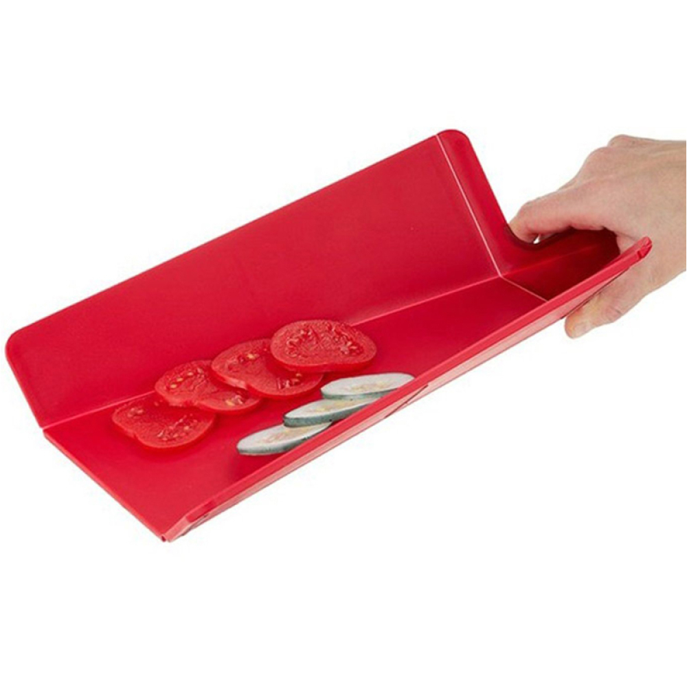 Доска разделочная складная Joseph Joseph Chop2Pot, красная, 48 х 27 х 1,5 см