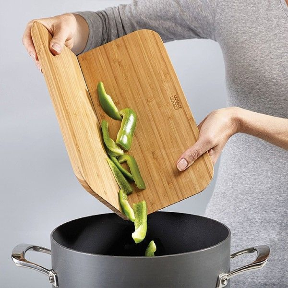 Дошка обробна Joseph Joseph Chop2Pot, бамбук, 21 х 26 х 1 см