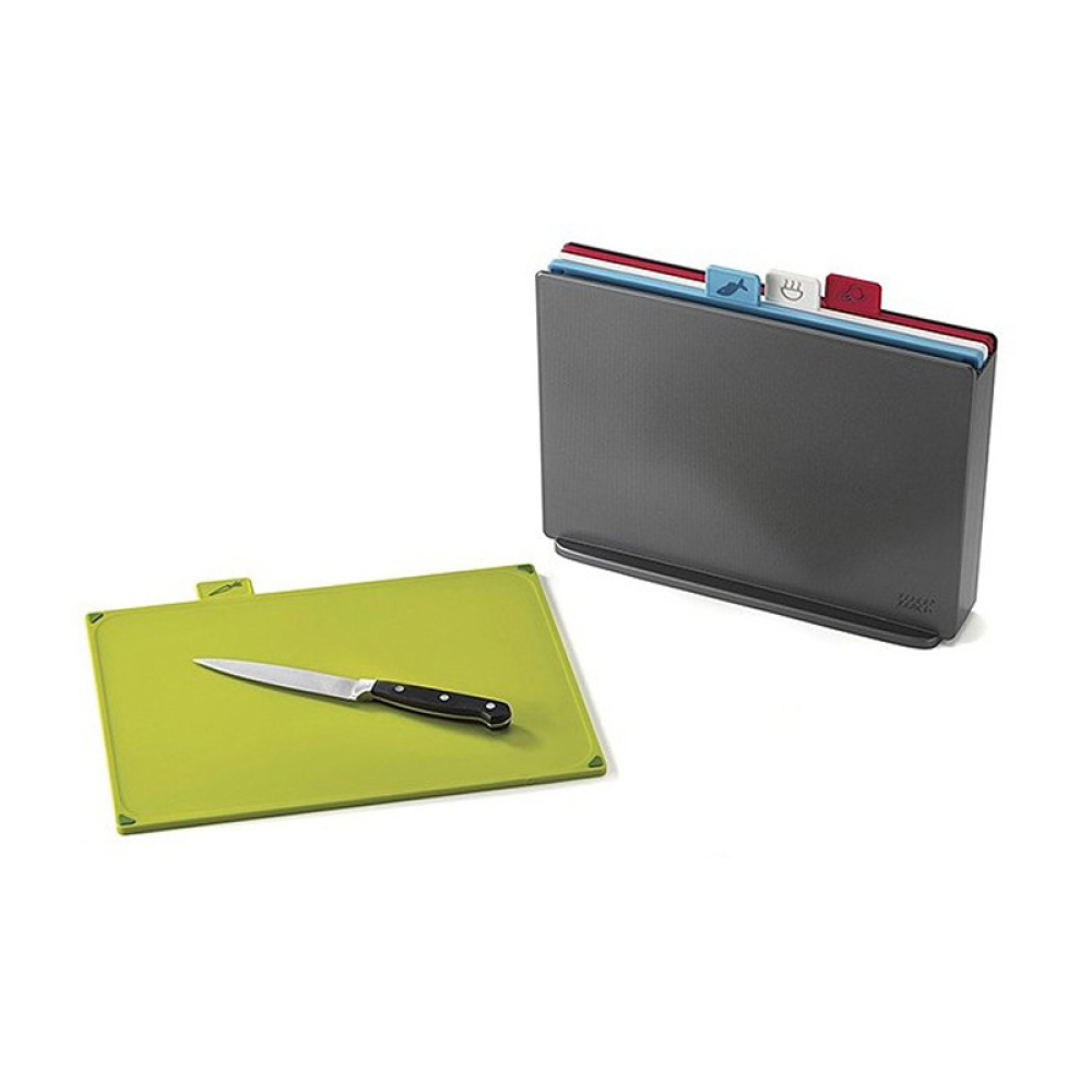 Набор разделочных досок с ярлычками и кейсом для хранения Joseph Joseph CHOPPING BOARDS, 30,5 х 23,3 х 8,3 см, 5 пр.