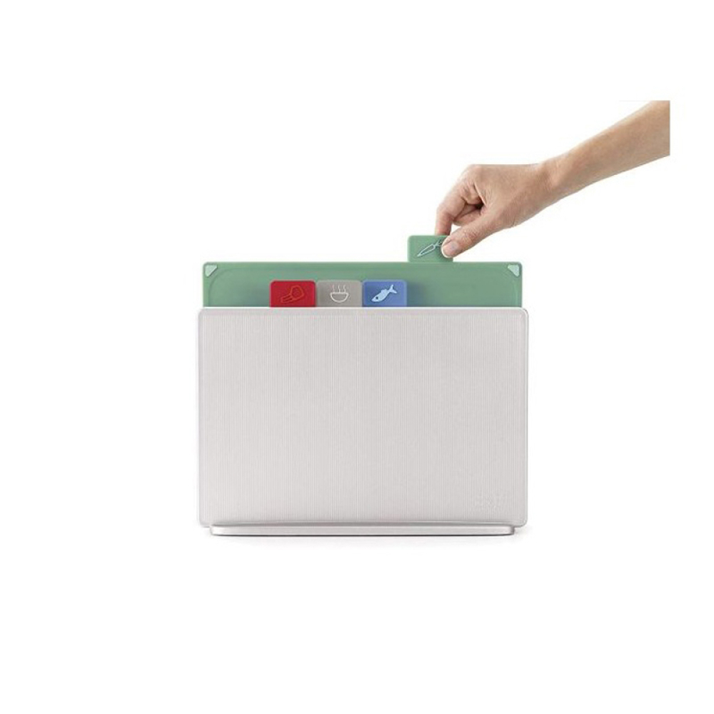 Набор разделочных досок с ярлычкамии кейсом для хранения Joseph Joseph CHOPPING BOARDS, 30,5 х 23,3 х 8,3 см, 5 пр.