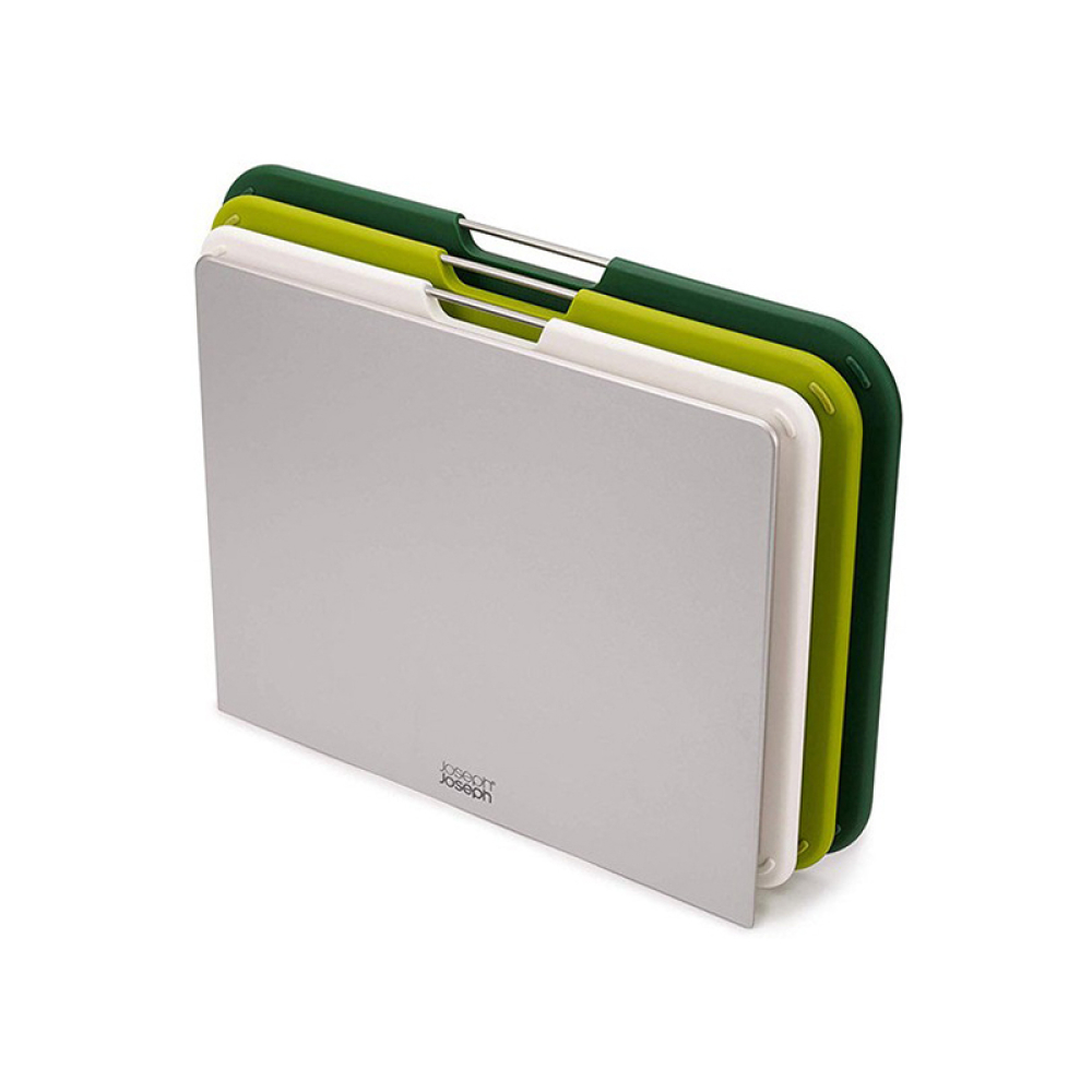 Набор разделочных досок со стойкой для хранения Joseph Joseph Nest Chop, зеленый, 26,0 х 35,5 х 6,5 см, 4 пр.
