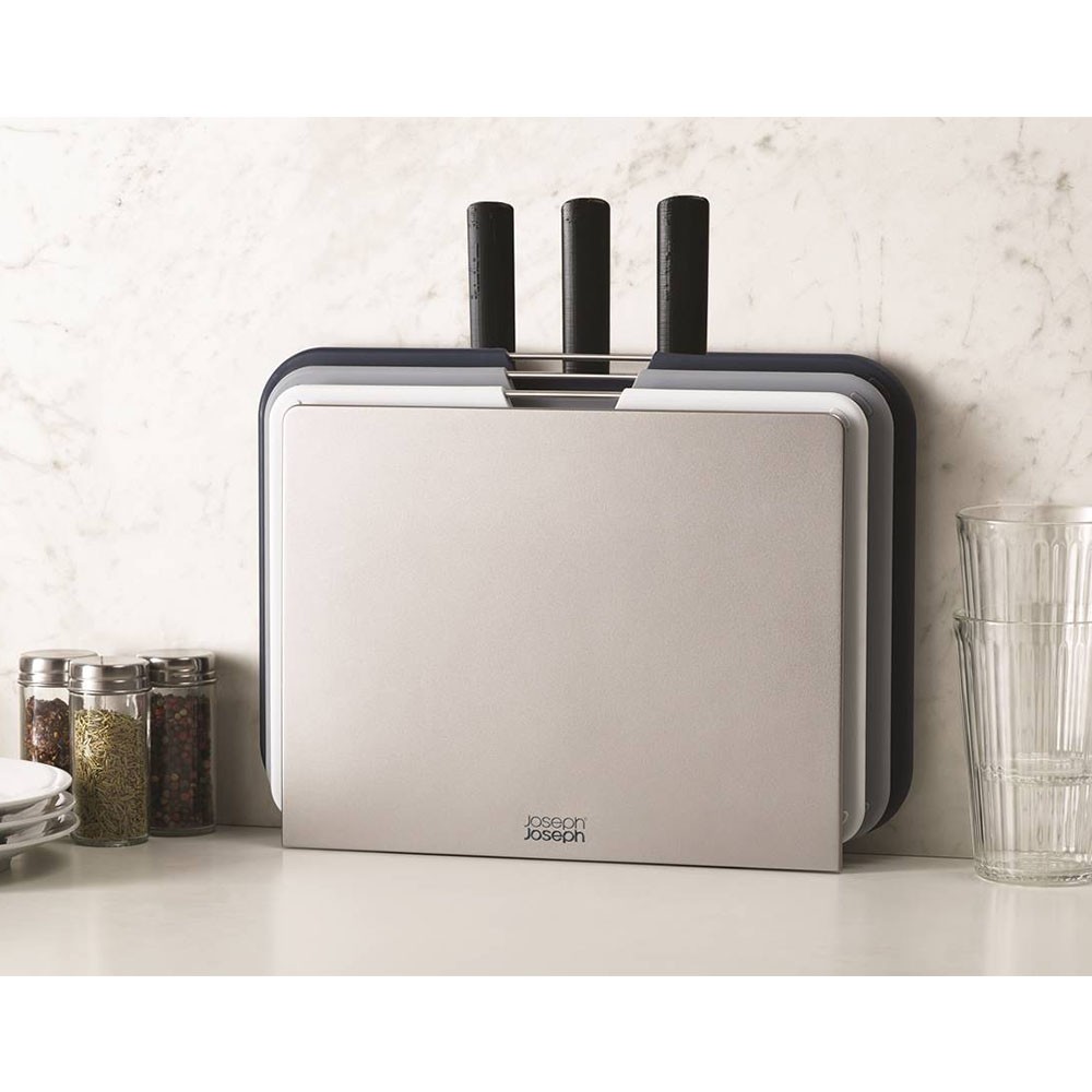 Набор разделочных досок Joseph Joseph Nest Boards с подставкой и ножами, 33,3 х 35,5 х 10 см, 7 пр.
