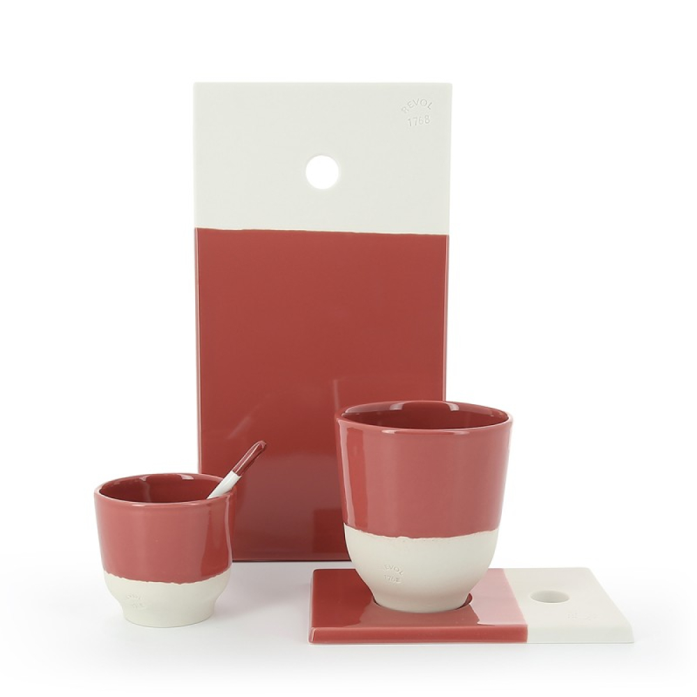 Чашка для чая Revol Color Lab, красная, диам. 8 см, h 8,8 см, 0,2 л