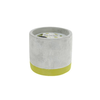 Свеча Bougies La Française в кашпо BETON, олива-лемонграсс, 9 х 9 х 7,5 см, 180 г