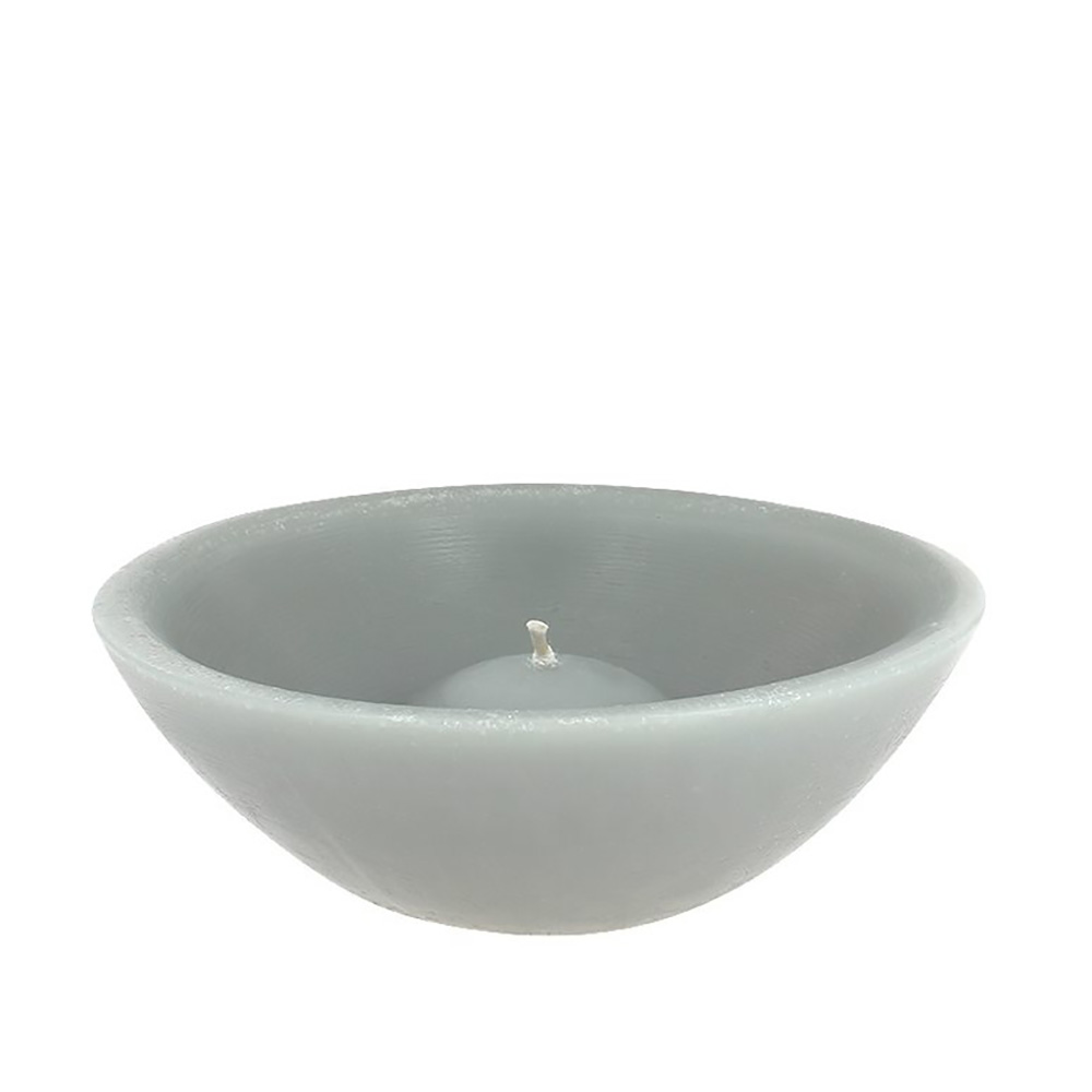 Свеча плавающая Bougies La Française, светло-серая, 20 х 7,5 см, 700 г