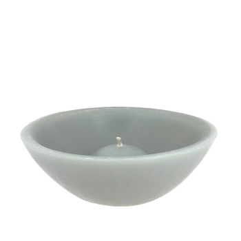 Свеча плавающая Bougies La Française, светло-серая, 20 х 7,5 см, 700 г