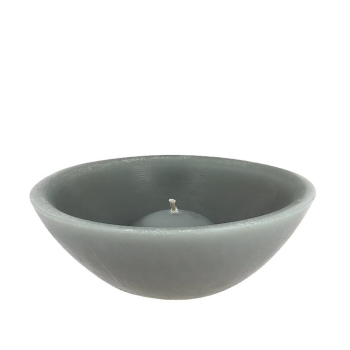 Свеча плавающая Bougies La Française, темно-серая, 20 х 7,5 см, 700 г