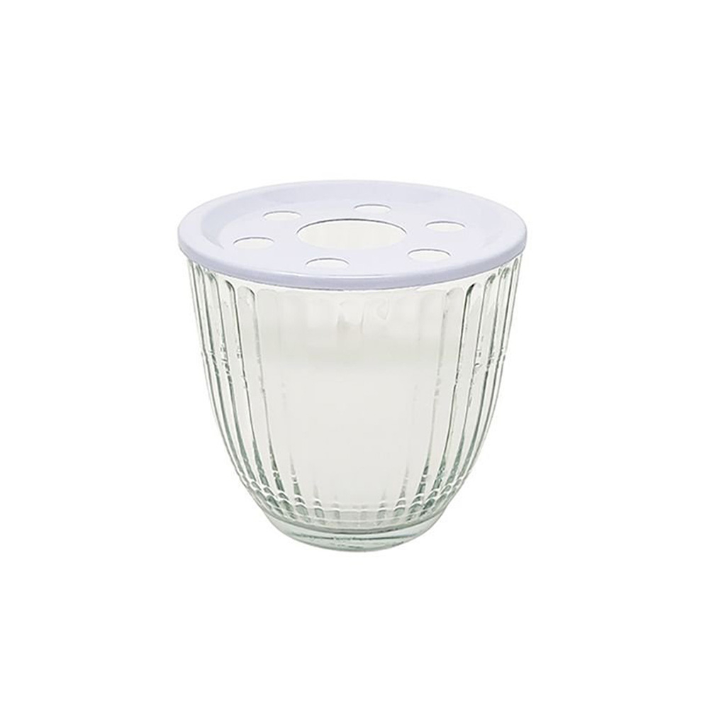 Свеча в подсвечнике Bougies La Française, белая, 7 х 7 см, 75 г