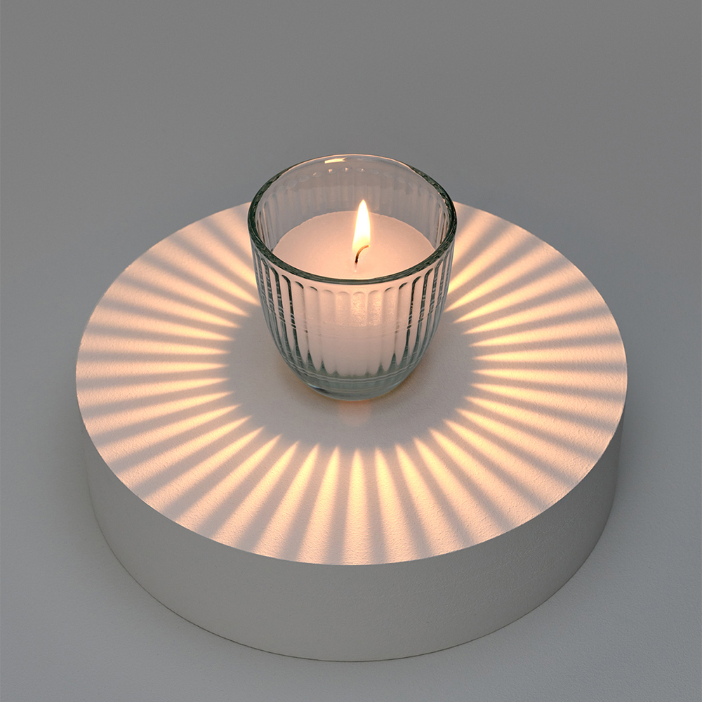 Свеча в подсвечнике Bougies La Française, белая, 7 х 7 см, 75 г