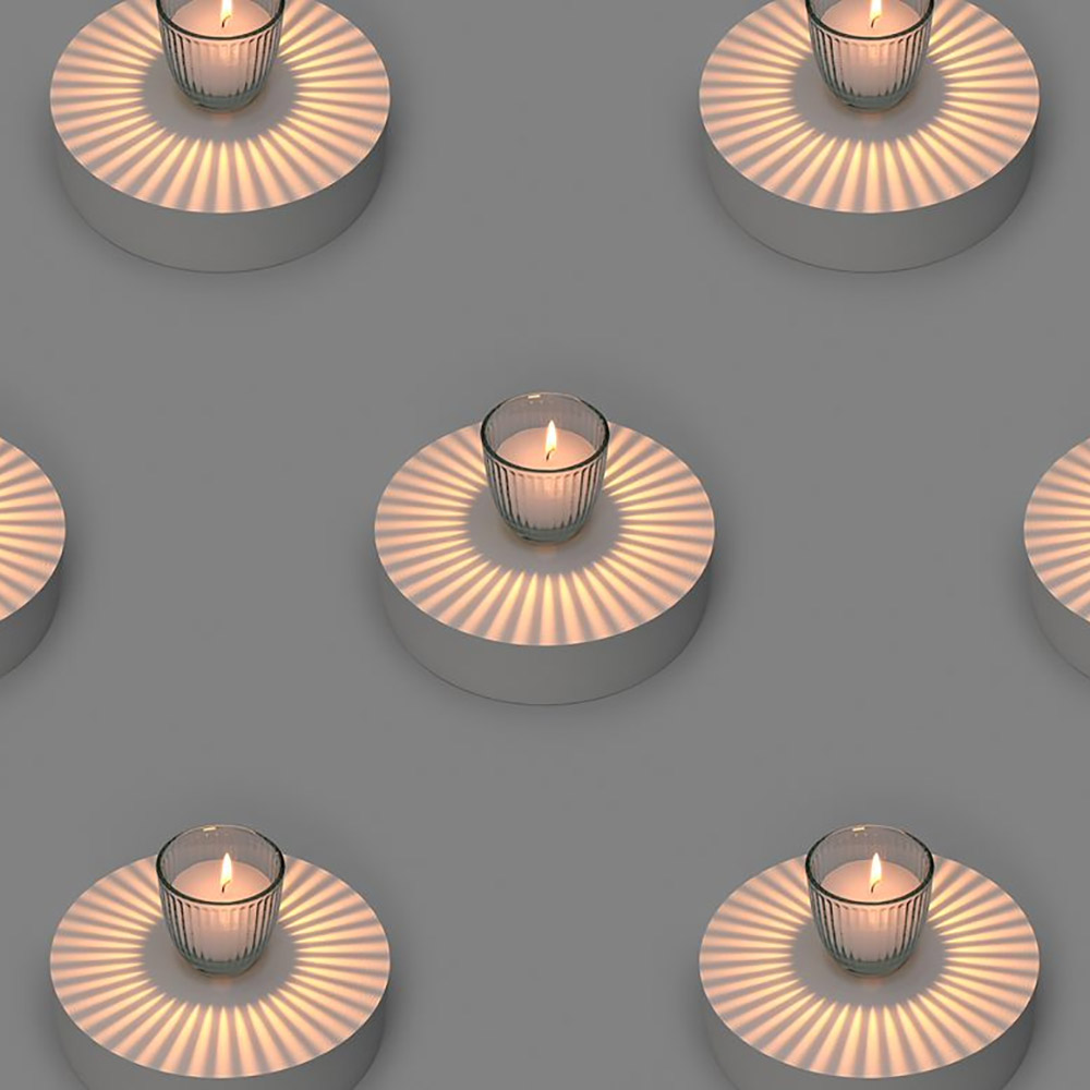 Свеча в подсвечнике Bougies La Française, белая, 7 х 7 см, 75 г