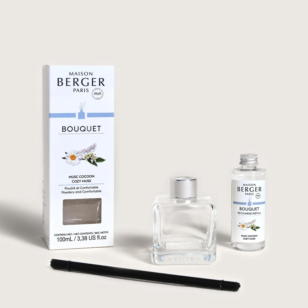 Дифузор Maison Berger Paris ICE CUBE з ароматом COZY MUSK, 100 мл