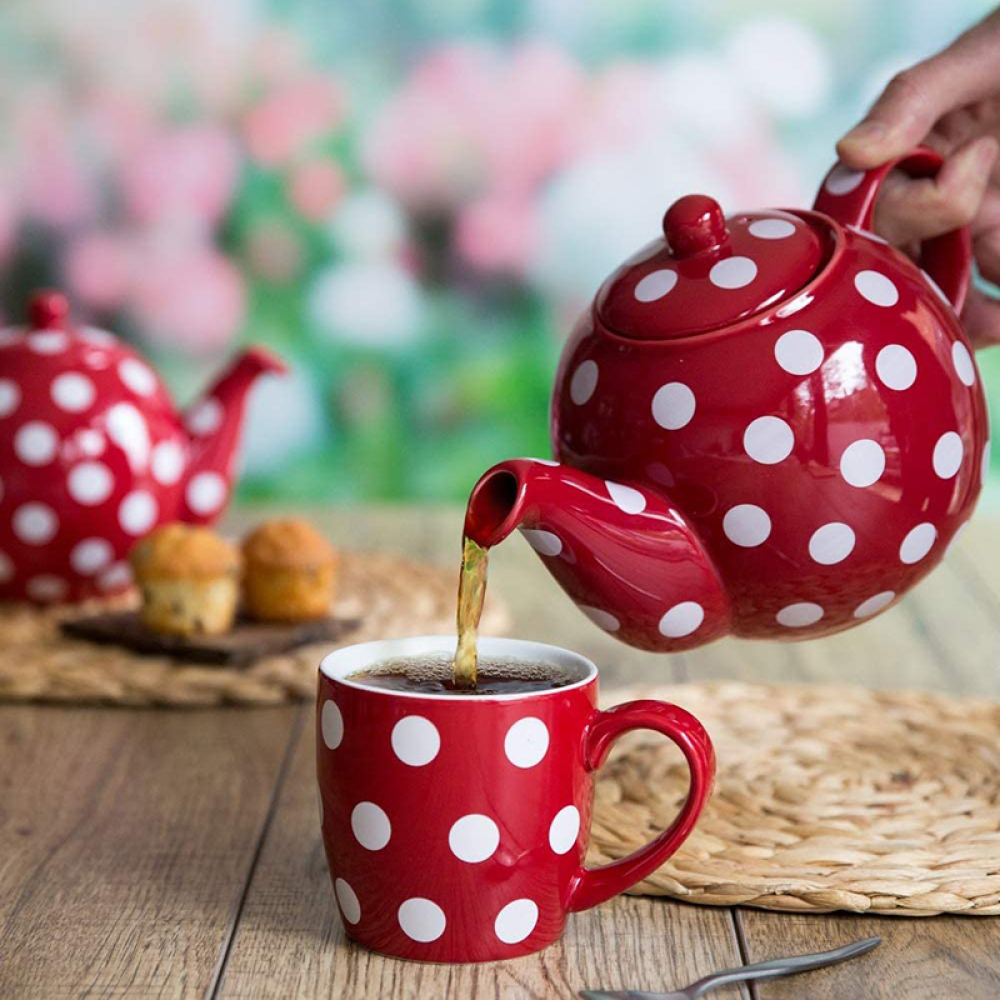 Чайник заварочный London Pottery FARMHOUSE, керамика, красный, 1200 мл