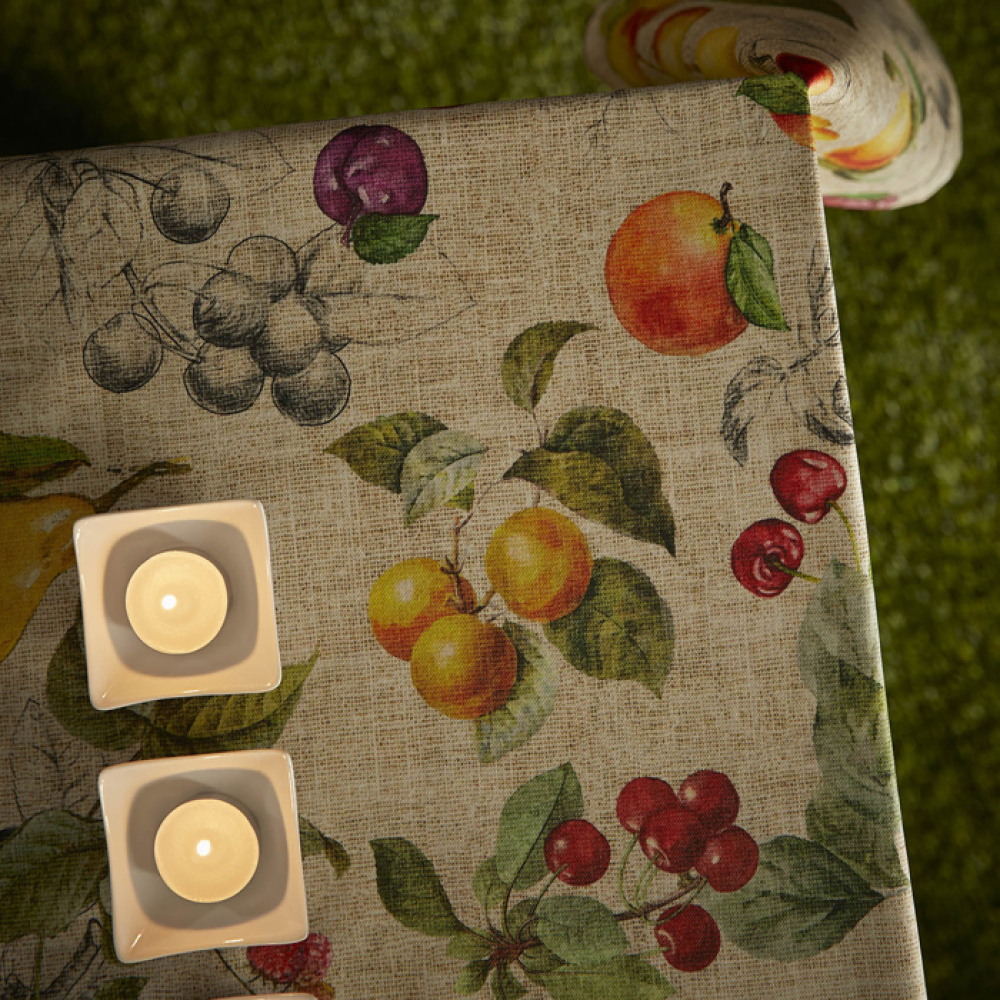 Скатертина Atenas Home Textile Minerva Linum, бавовна з покриттям, 150 x 150 см