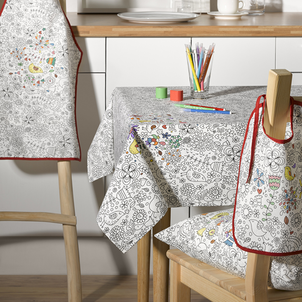 Скатертина Atenas Home Textile Garden, бавовна з покриттям, 150 х 150 см