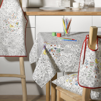 Скатертина Atenas Home Textile Garden, бавовна з покриттям, 150 х 200 см