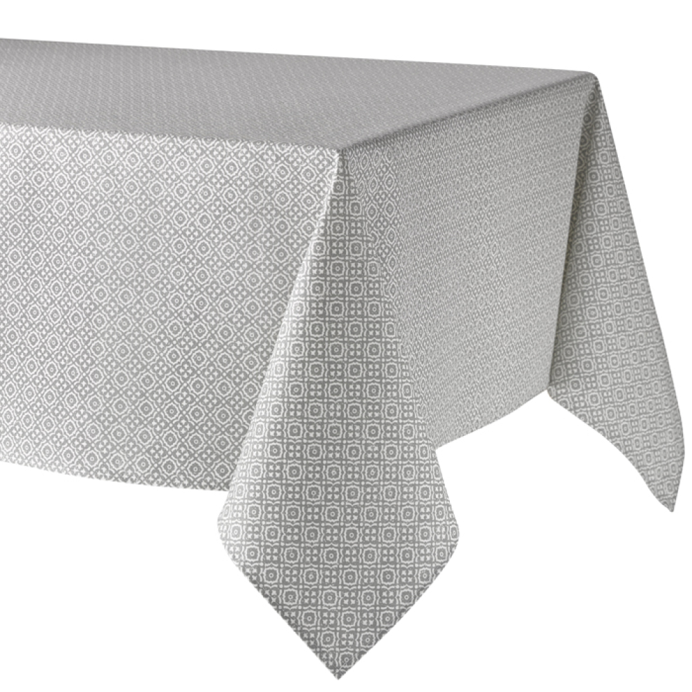Скатертина Atenas Home Textile Delfos Gris, бавовна з покриттям, 150 х 150 см