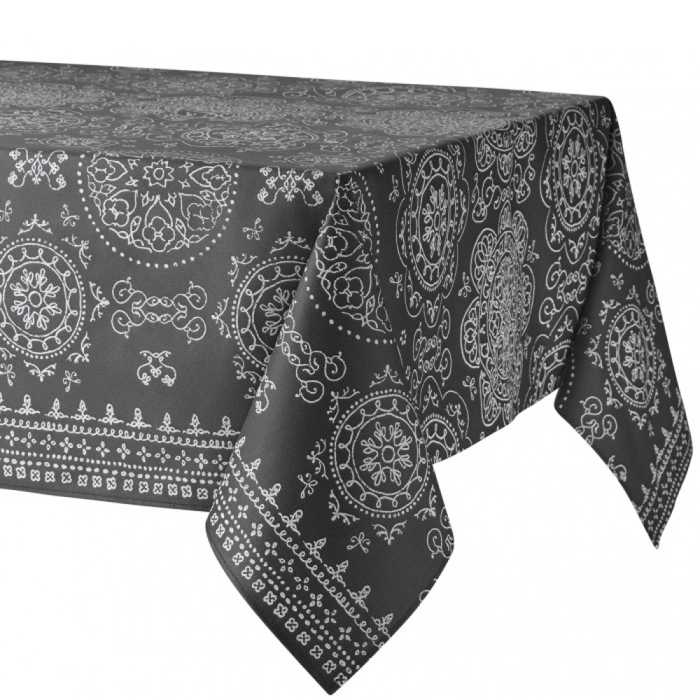 Скатерть Atenas Home Textile Argos Gris, хлопок с покрытием, 100 х 150 см