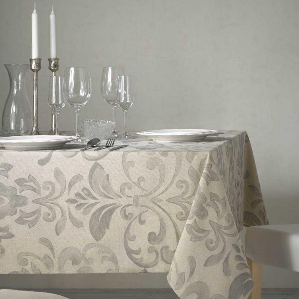 Скатерть Atenas Home Textile Menia, лен с покрытием, 150 х 200 см