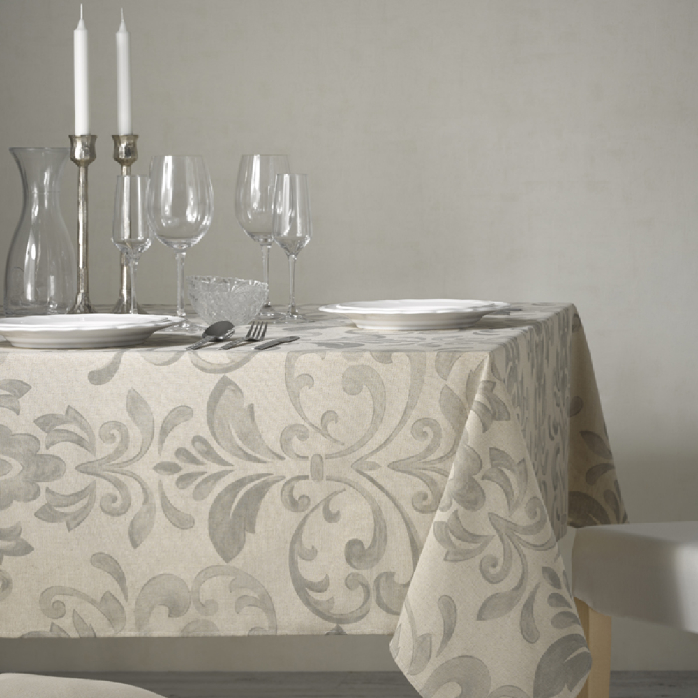 Скатерть Atenas Home Textile Menia, лен с покрытием, 150 х 250 см