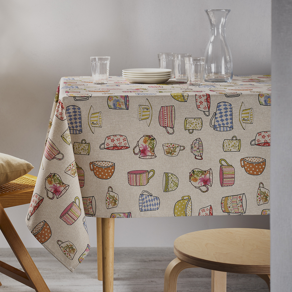 Скатерть Atenas Home Textile Tazas, хлопок с покрытием, 150 х 200 см