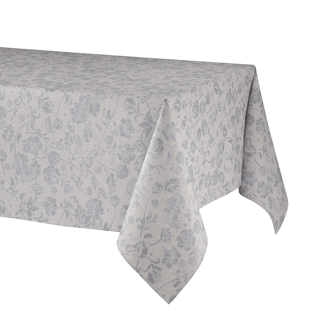 Скатерть Atenas Home Textile Livia Plata, хлопок с покрытием, 150 х 300 см