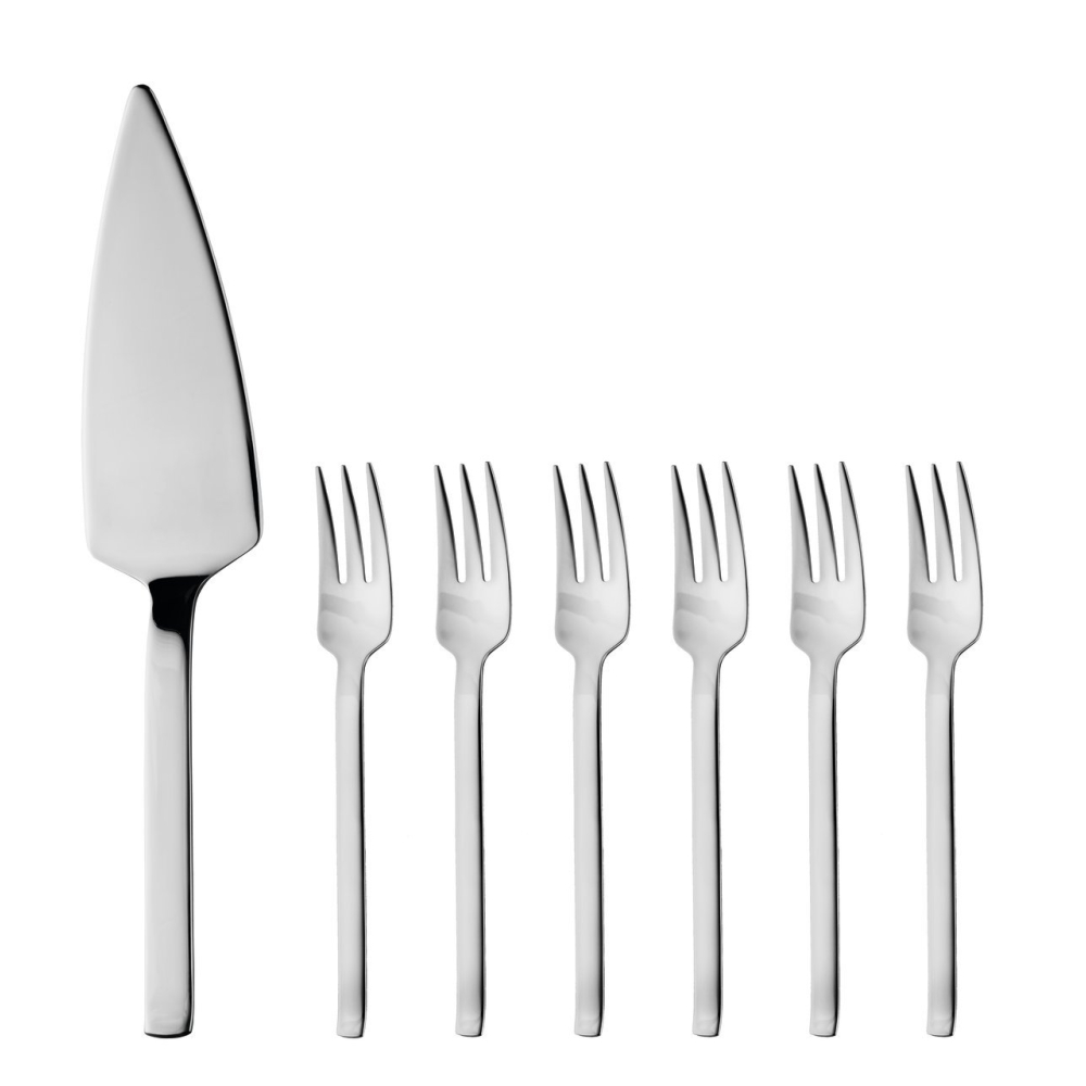 Набор для торта BergHOFF Essence: лопатка, 6 десертных вилок, 7 пр.
