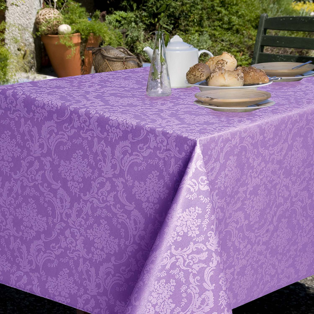 Скатертина Atenas Home Textile Ariadna Lavanda, бавовна з покриттям, 160 х 160 см