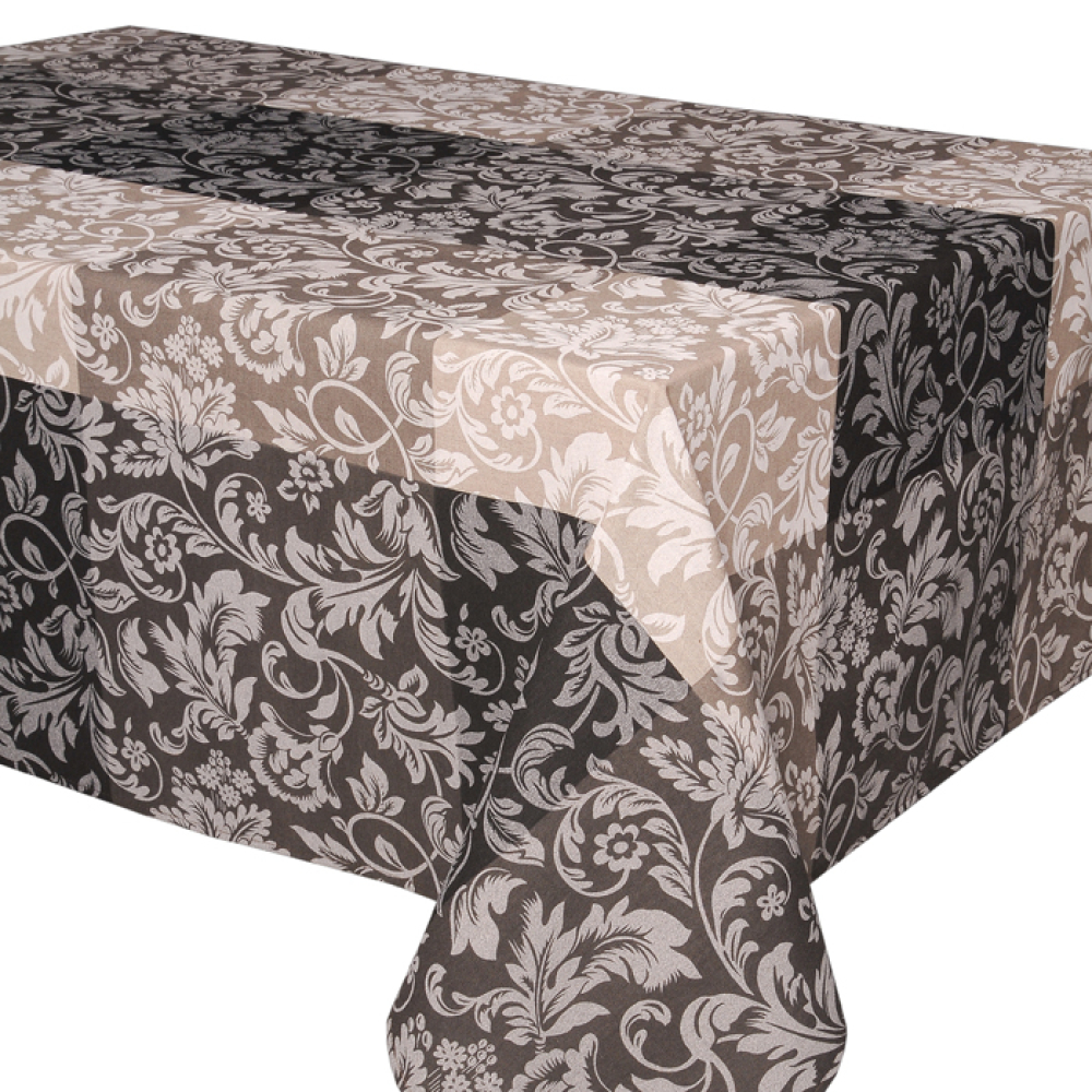 Скатертина Atenas Home Textile Mikonos Gris, бавовна з покриттям, 140 x 200 см