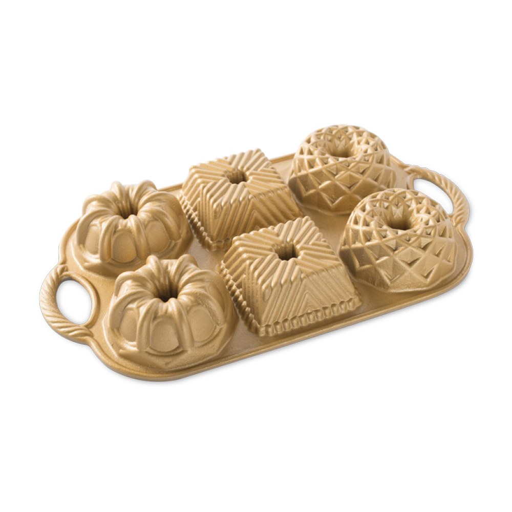 Форма для выпечки Nordic Ware Bundtlette gold, 36 х 21 х 4 см