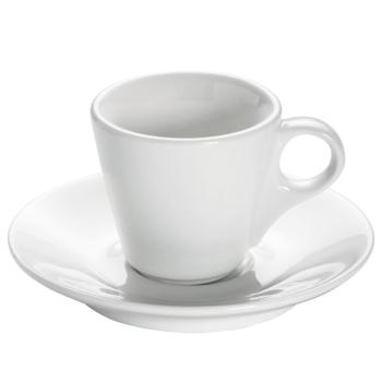 Чашка для еспрессо з блюдцем Maxwell & Williams WHITE BASICS ROUND, порцеляна, 70 мл