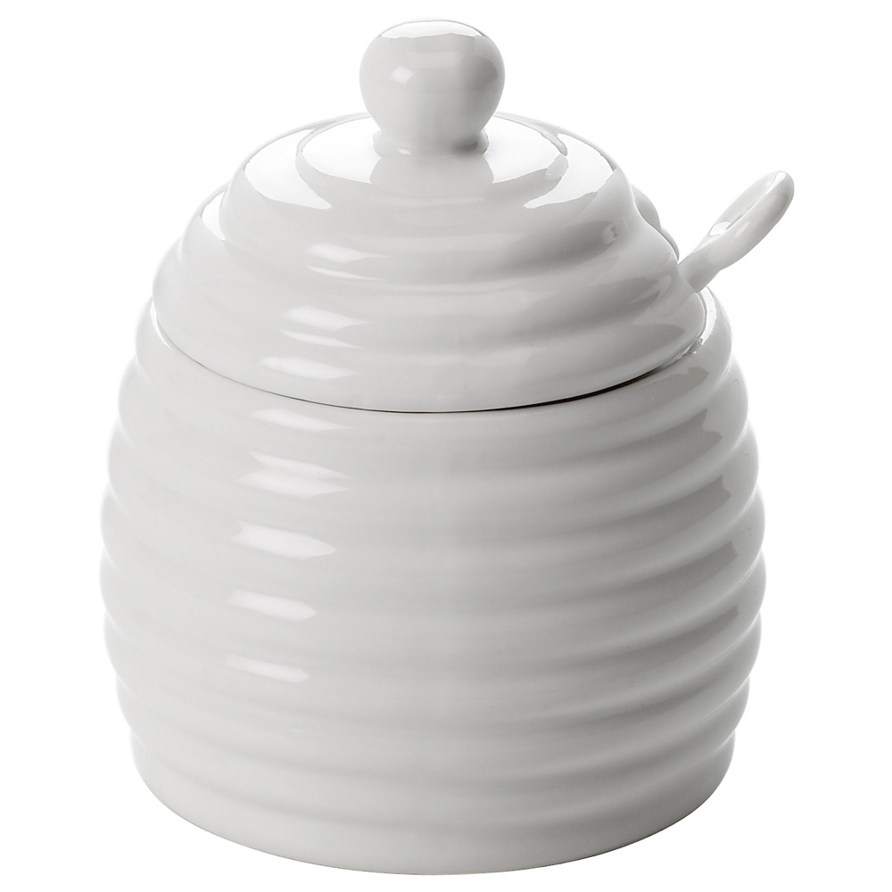 Емкость для меда с ложкой Maxwell & Williams WHITE BASICS ACCESS фарфоровая, 280 мл