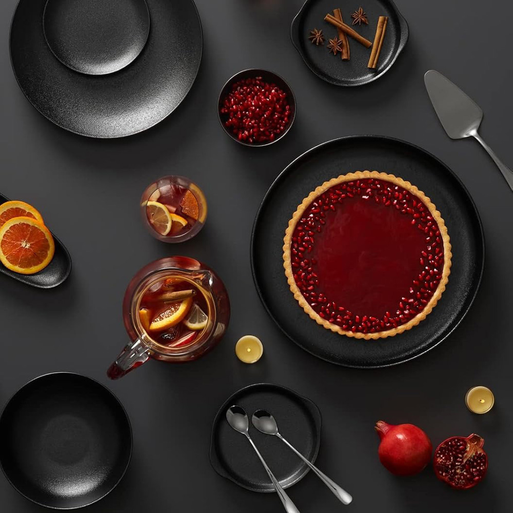 Чашка для капучино с блюдцем Maxwell & Williams CAVIAR BLACK, фарфор, диам. 15,5 см, 250 мл