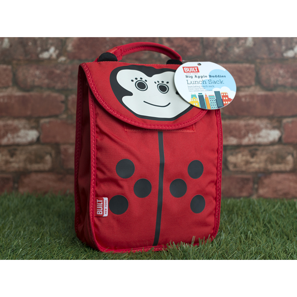 Детская термосумка для ланча Built Lady Bug, красная