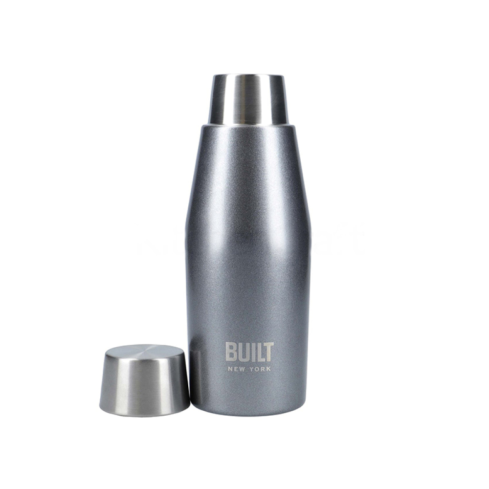 Бутылка металлическая Built Charcoal, с двойными стенками, 330 мл