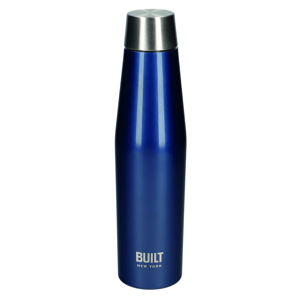 Бутылка металлическая Built Active, с двойными стенками, синяя, 540 мл