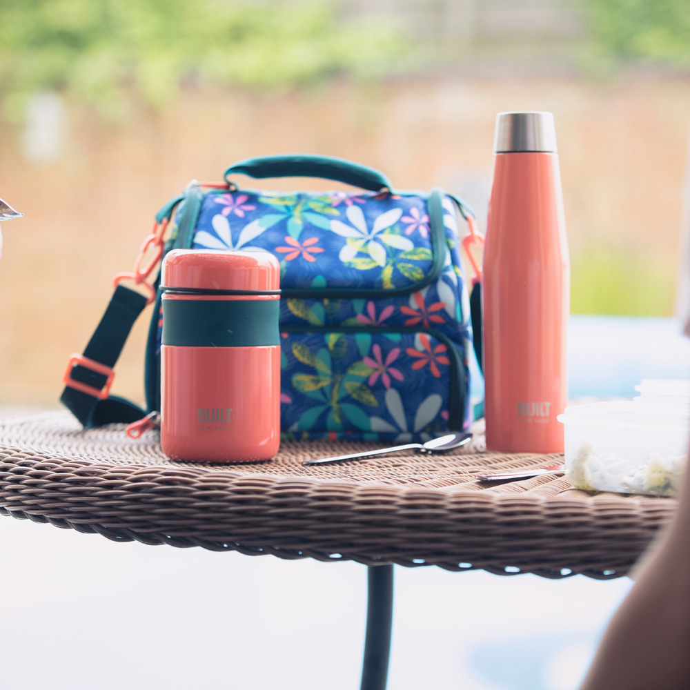 Пляшка металева Built Tropic, з подвійними стінками, помаранчева, 540 мл