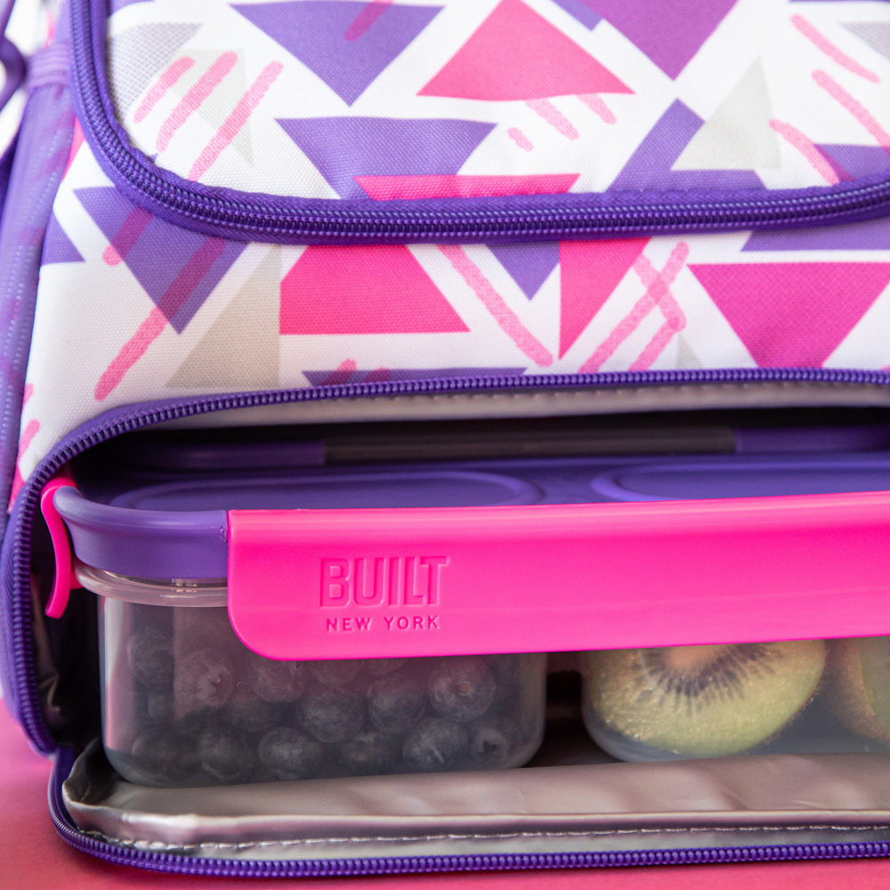 Ланч-бокс Built Active со столовыми приборами, трехзонный, 23,5 х 17 см, 1050 мл