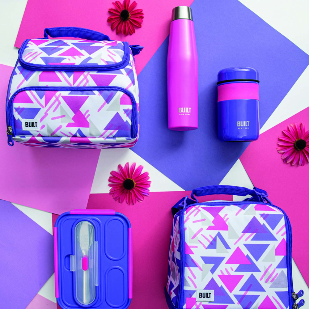 Контейнер для їжі Built Active, бузковий, 9 х 15,5 см, 490 мл