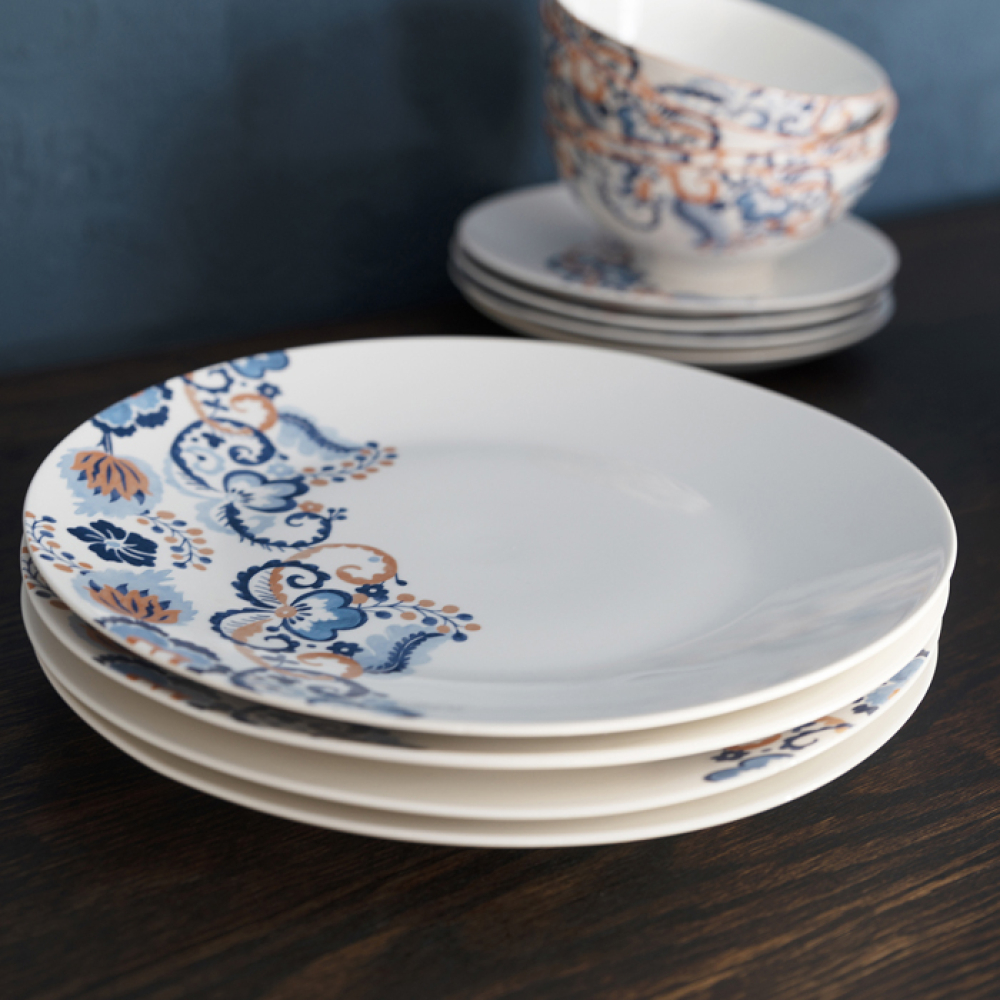 Набір обідніх тарілок CreativeTops Rococo Silk, порцеляна, діам. 27 см, 4 шт.