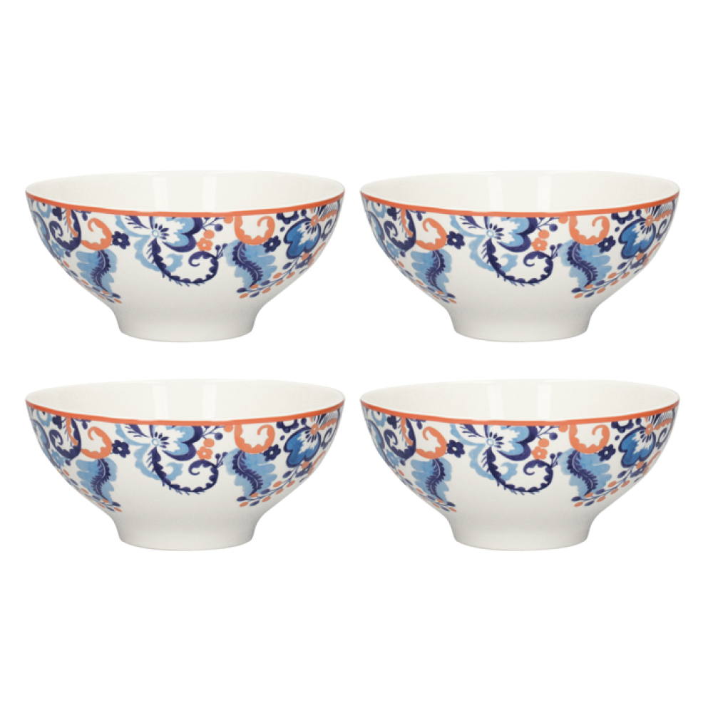 Набор мисок для мюсли CreativeTops Rococo Silk, фарфор, диам. 16 см, 4 шт.