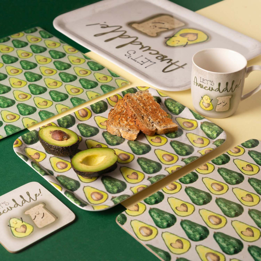 Доска стеклянная CreativeTops Avocuddle, 40 x 30 см