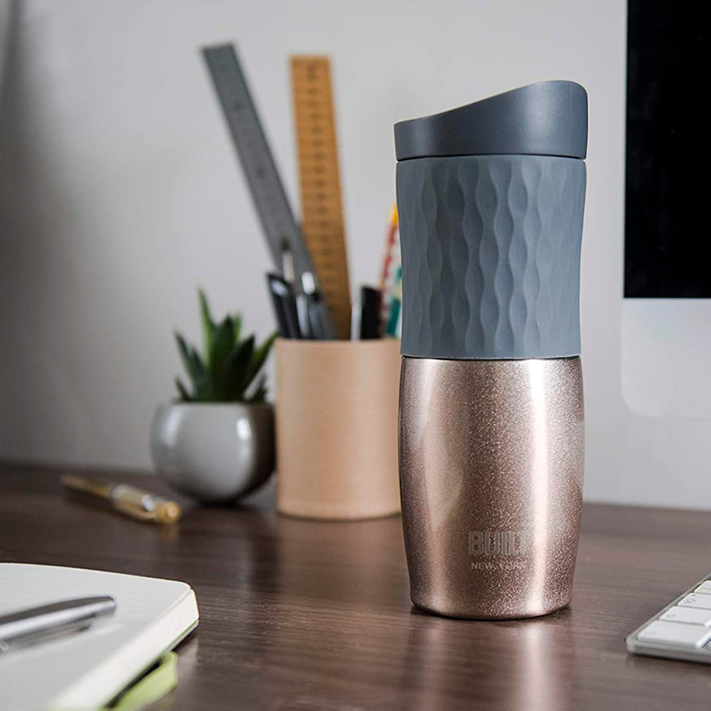 Термокружка дорожная Built с двойными стенками, розовый, 470 мл