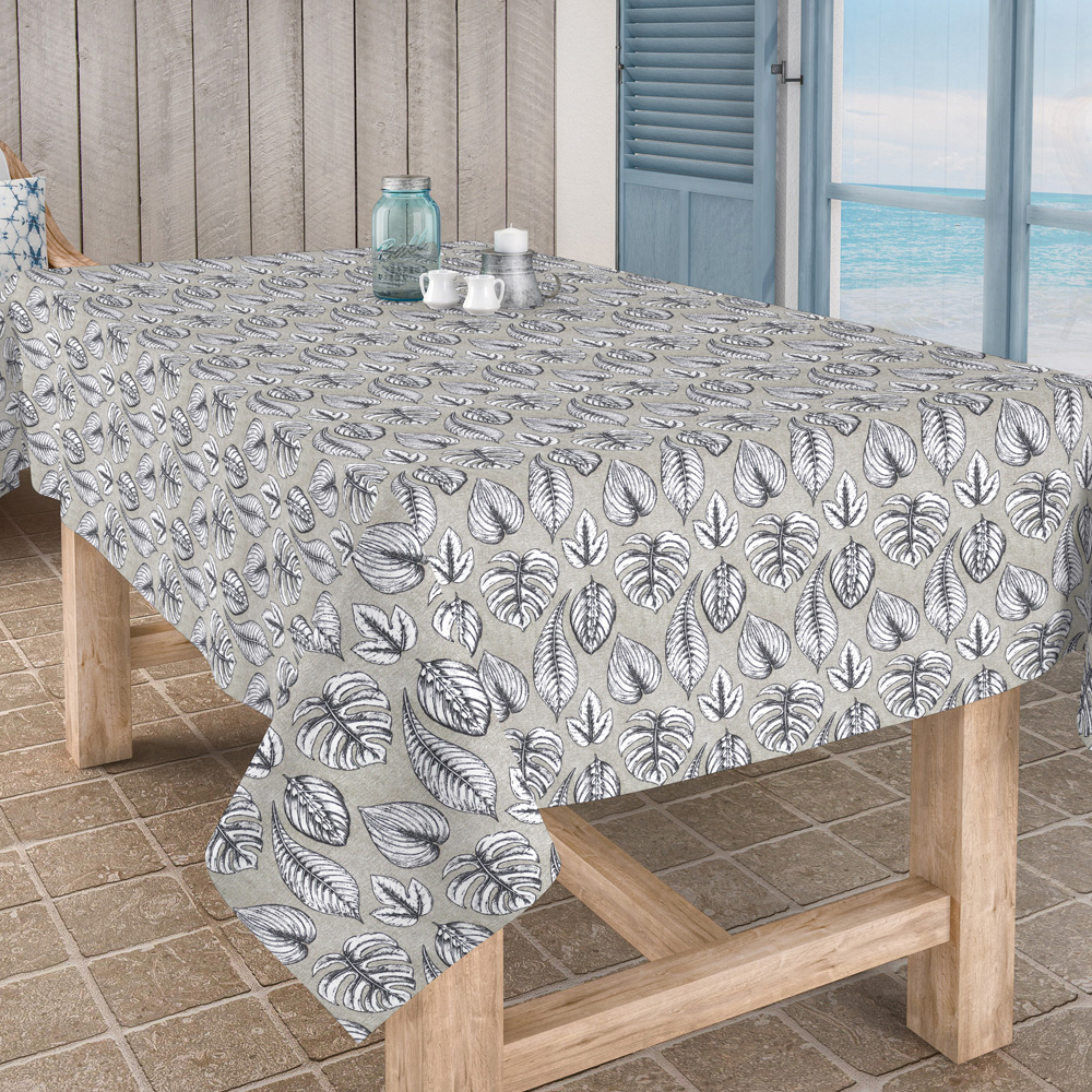 Скатертина Aitana textil Velez Black, полікотон, 160 х 250 cм