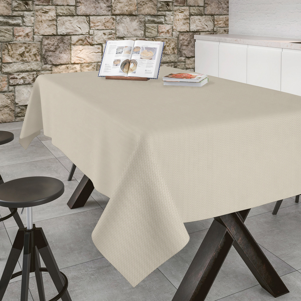 Скатерть Aitana textil Brocos Cream, поликотон, 140 х 200 cм
